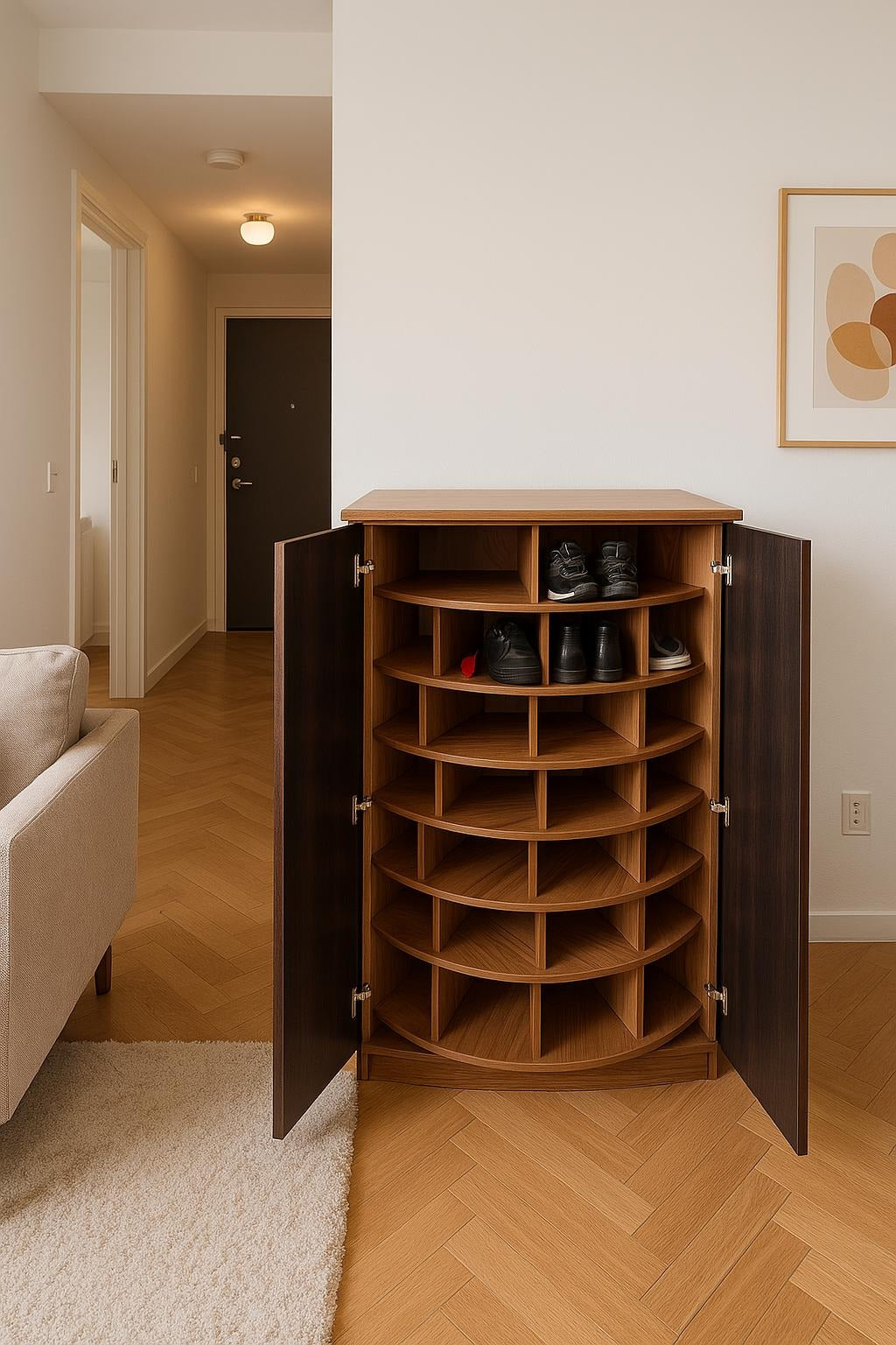 Infinity Shoe Rack – Endless Storage for Sneakers, Heels & More
