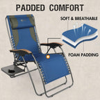 Zero Gravity Reclining Patio Chair with Cup Holder